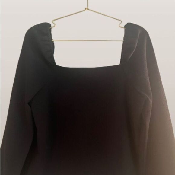 Madewell Crepe Puff Sleeve Blouse - Picture 9 of 9